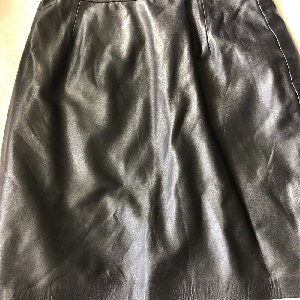 Black Pleather Mini Skirt